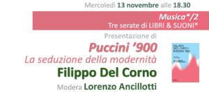 LIBRI & SUONI - Puccini '900 13-11-24